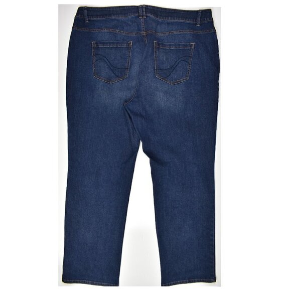 Lane Bryant Straight Leg Distressed Genius Fit Jeans 24 - Picture 2 of 6